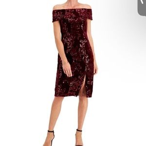 Adrianna Papell formal sparkle midi dress size 2